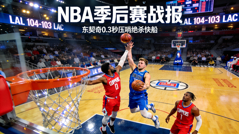 NBA季后赛战报 - 东契奇绝杀快船队瞬间