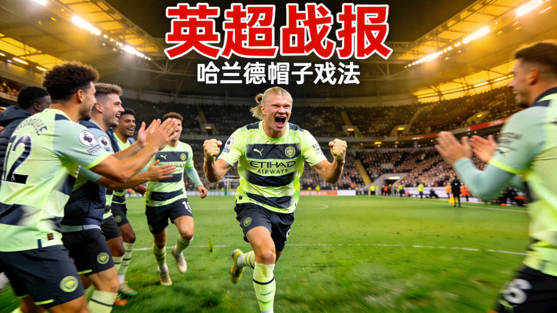 英超战报 - 哈兰德上演帽子戏法庆祝